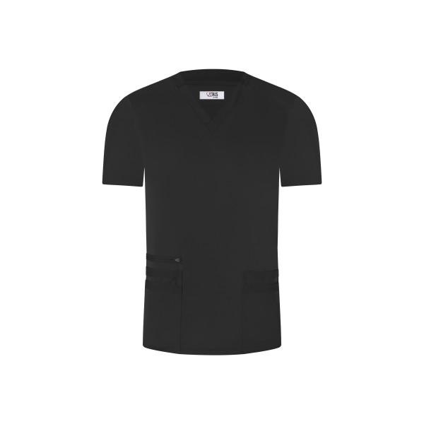 Temperature Scrub Top - Black / Negro